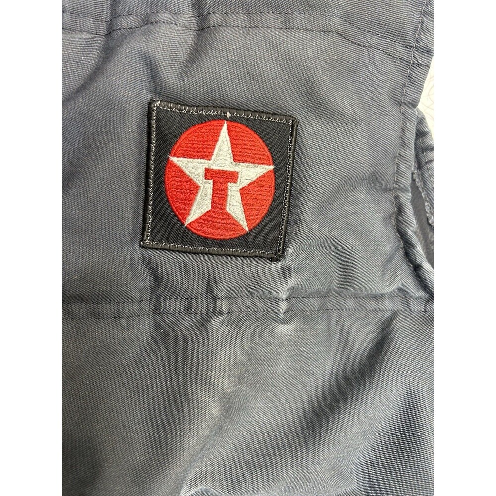 Unitog Mens XL Black Quilted Workwear Vest Snap Front Made in USA Vintage TEXACO - Picture 2 of 6